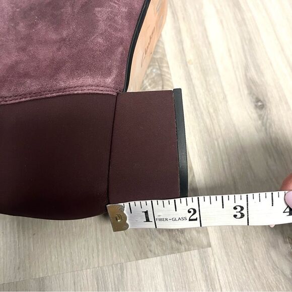 Women's Suede Ankle Boots in Plum - Picture 8 of 8